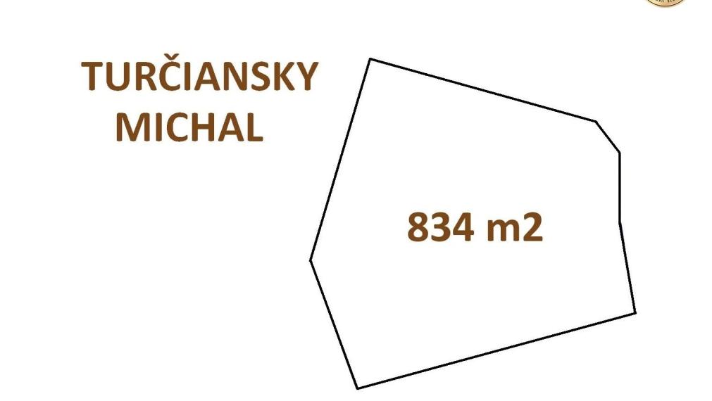 Stavebný pozemok 834m2 TURČIANSKY MICHAL