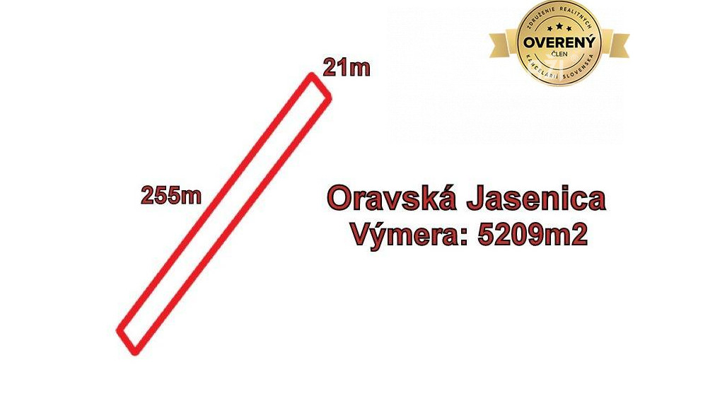 Rezervované! Oravská Jasenica - lesný pozemok 5209 m2, okr. Námestovo 