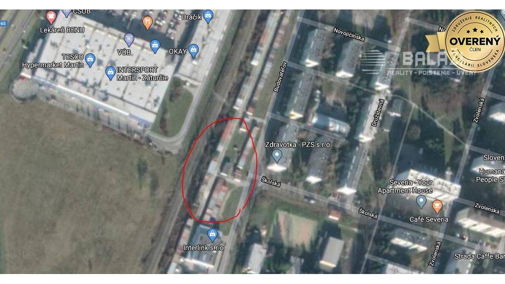 MARTIN Sever, garáž 18m2