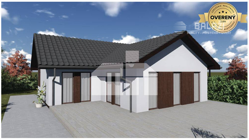  NÍZKOENERGETICKÝ 3 izb. rod dom, 80 m2,okr. Trnava