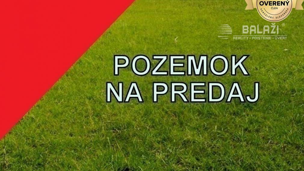 VEĽKÉ DVORANY pozemok výmera 884 m2