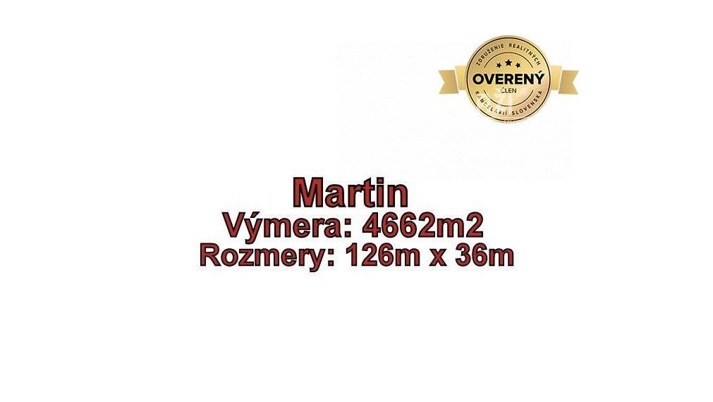 MARTIN- Záturčie pozemok na developerské a komerčné účely 4662 m2