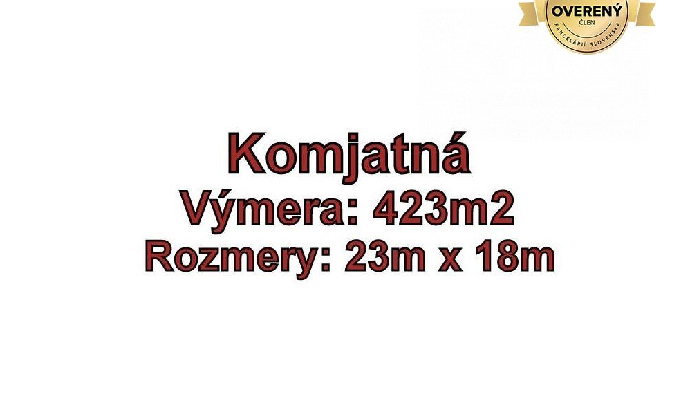 KOMJATNÁ pozemok vhodný na výstavbu 423 m2, okr. Ružomberok