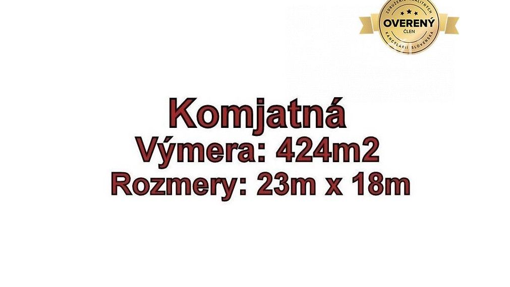 KOMJATNÁ pozemok vhodný na výstavbu 424 m2, okr. Ružomberok