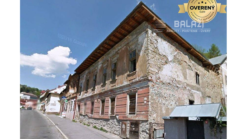 BANSKA ŠTIAVNICA  historická budova , 281m2