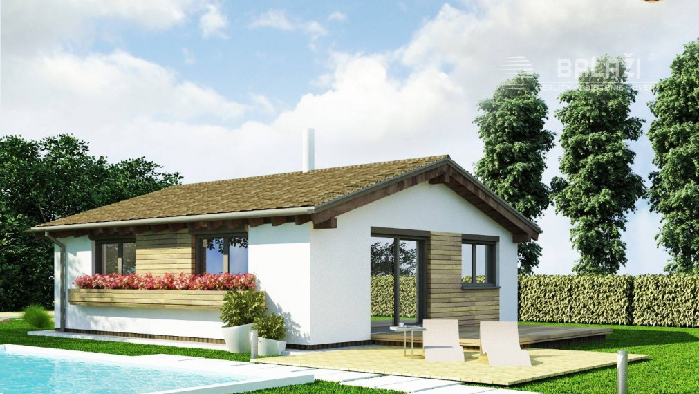 DREVODOM - NÍZKOENERGETICKÝ 2 izbový, 73 m2, okr. Dolný Kubín