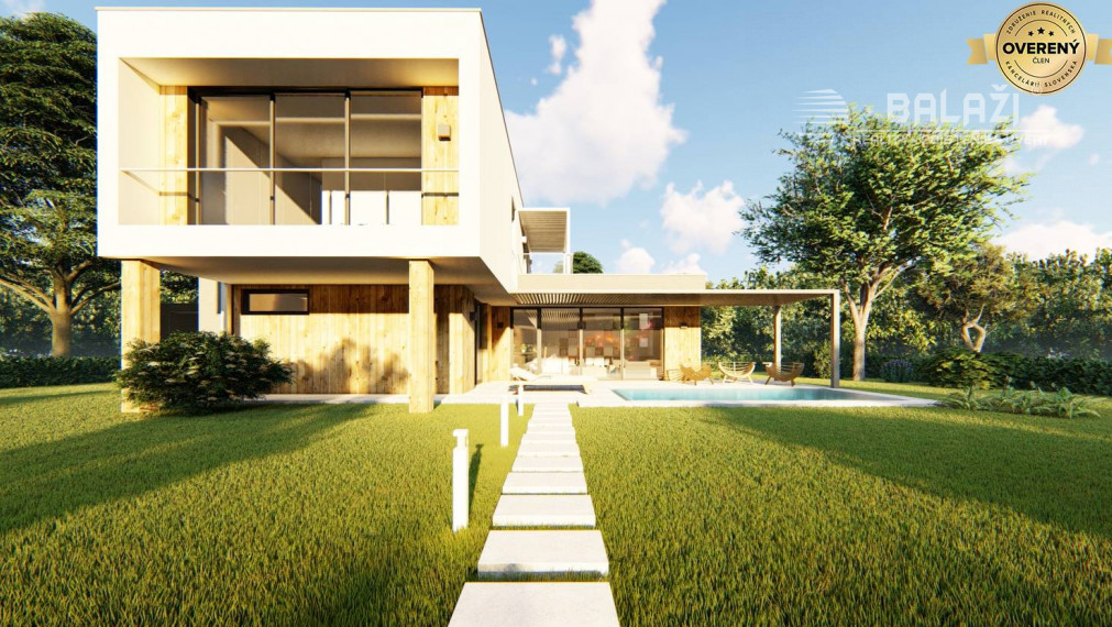 DREVODOM - NÍZKOENERGETICKÝ 5 izbový, 174 m2, okr. Nové Zámky