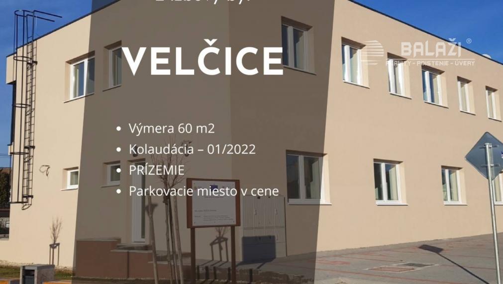 VELČICE, 2-izbový byt, 60 m2, okr. Zlaté Moravce - EXKLUZÍVNE