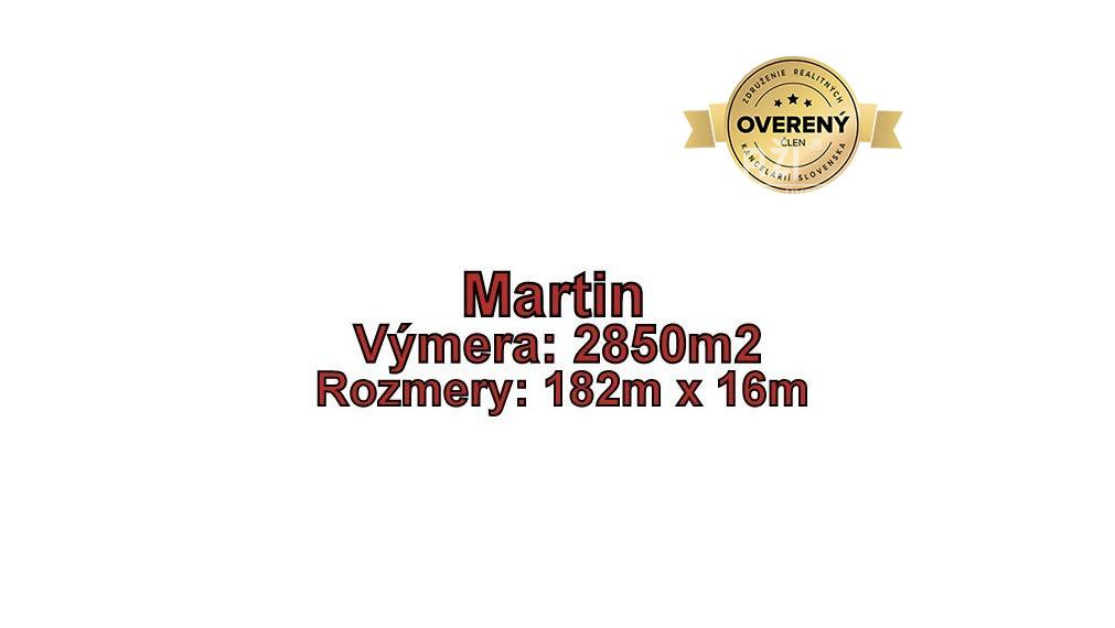 MARTIN-Záturčie pozemok na developerské a komerčné účely 2850m2