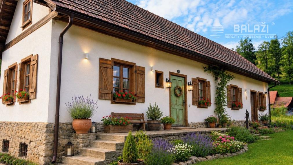 Vidiecky rodinný dom-chalupa, pozemok 1050m2