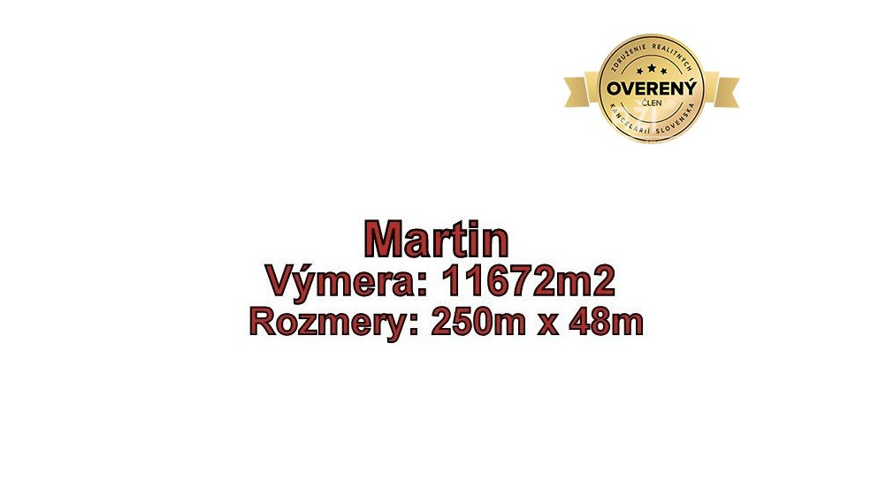 MARTIN-Záturčie pozemok na developerské a komerčné účely 11 672m2