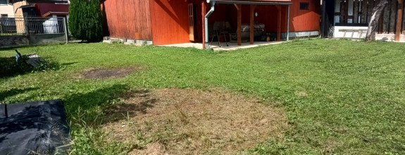 TUŽINA okres Prievidza - CHATA s terasou a garážou 