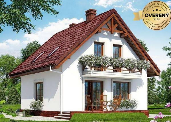 NÍZKOENERGETICKÝ 5 izb. rod dom pre úzke pozemky, 126 m2
